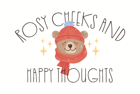 A Cozy Winter Graphic for Crafts and Seasonal Selling