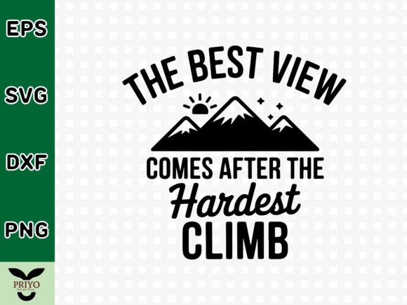 A Crafted Graphic for Content: The Best View After the Climb