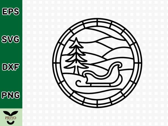 A Winter Landscape SVG for Crafts and Graphics Projects
