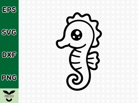 Adorable Baby Seahorse Graphics for Crafts