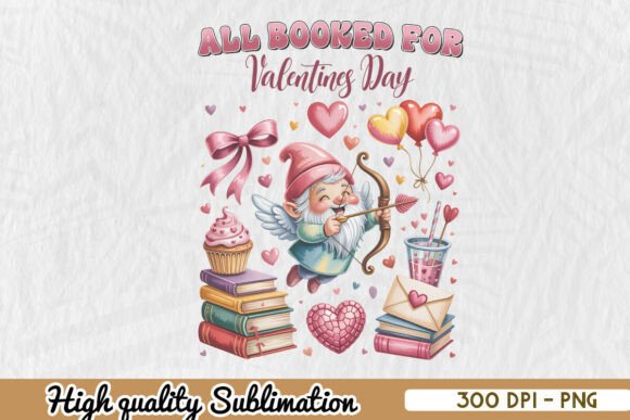 Book Lover's Dream Valentine's Day PNG for Crafts & Graphics