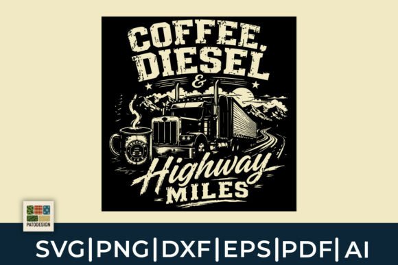 Crafting a Rustic Road Trip Style with Coffee Diesel Graphics