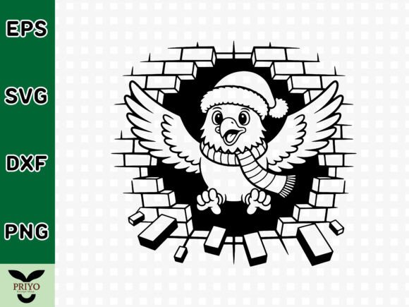 Graphic Asset Review: A Crafty Eagle Breaking Through Brick