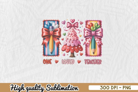 How One Loved Teacher PNG Graphics Elevates Craft Branding