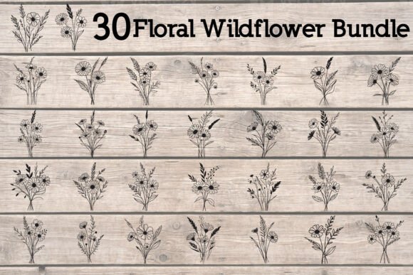 How the Floral Wildflower Bundle Works for Digital Crafts & Graphics
