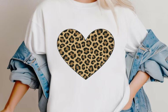 Leopard Print Valentines Day Graphics for Crafting and Content