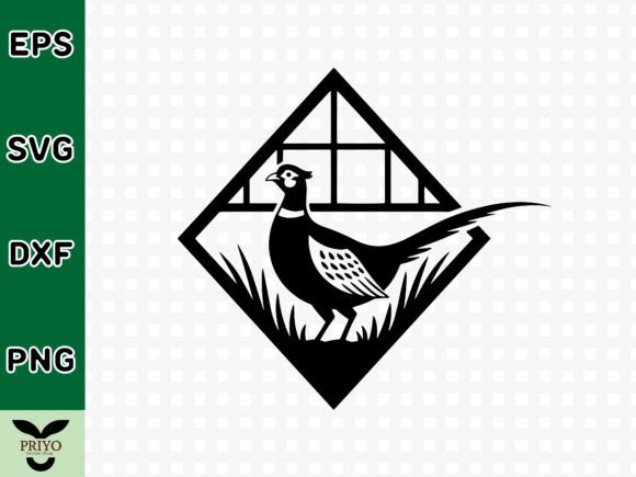Majestic Pheasant Bird SVG Design for Crafts & Graphics