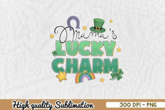 Mama's Lucky Charm Sublimation PNG: A Graphic Designer's Review for Crafts & Publishing