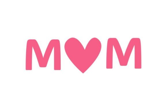 MOM Heart Typography: A Bold Graphics Asset for Craft Businesses