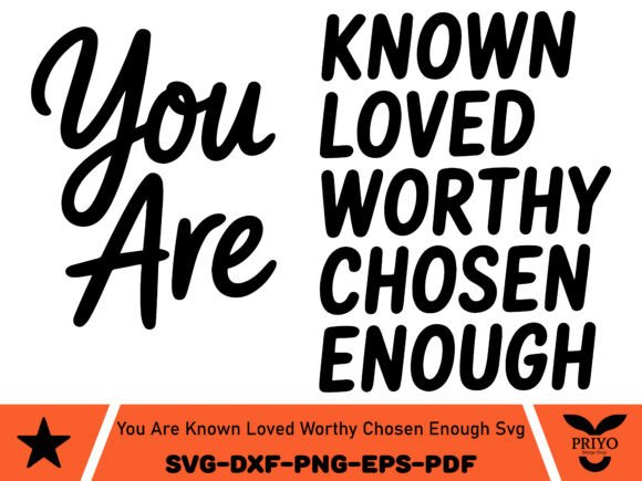 You Are Known Loved Worthy Chosen Enough: A Brand Designer's Review